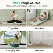 BEHOST 3 inch Tri Folding Memory Foam Futon Mattress, Eco-Friendly Fire-Retardant & Portable Guest Bed, Single Size