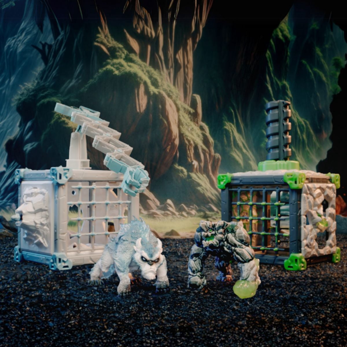 Schleich Eldrador Creatures - 28 PC BattleCave Stone Smasher Playset - Kids Ages 7+ | 42734