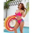 thumbnail image 4 of Womens Bikini Sets Two Piece Swimsuit 2025 Curvy Cutout String Bathing Suit, 4 of 12