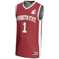 thumbnail image 2 of Youth GameDay Greats Crimson #1 Washington State Cougars Lightweight Basketball Jersey, 2 of 4