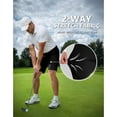 thumbnail image 6 of PULI Men’s Golf Shorts 9 Inch Flat Front Stretch Hybrid Lightweight Quick-Dry Chino with Zip Pockets, 6 of 7