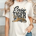 thumbnail image 5 of Easy Tiger Retro Grunge T-Shirt, Vintage White and Natural Tee With Wild Animal, 5 of 8