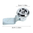 thumbnail image 2 of DINHEAROM File Cabinet Door Lock 5Pcs Zinc Alloy 1.2x0.8x0.8in, 2 of 8