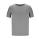 thumbnail image 4 of Playera Elvqul para Hombre Caqui de Color Sólido Manga Corta Casuales Deportivas Cuello Redondo, 4 of 6
