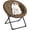 Brown, variant on Eastvita Oversized Faux Fur Folding Saucer Chair - Moon Chair with Plush Cushion Metal Frame No Assembly Required Comfy Accent Seat for Adults Teens Flower Shape 301 lbs Capac
