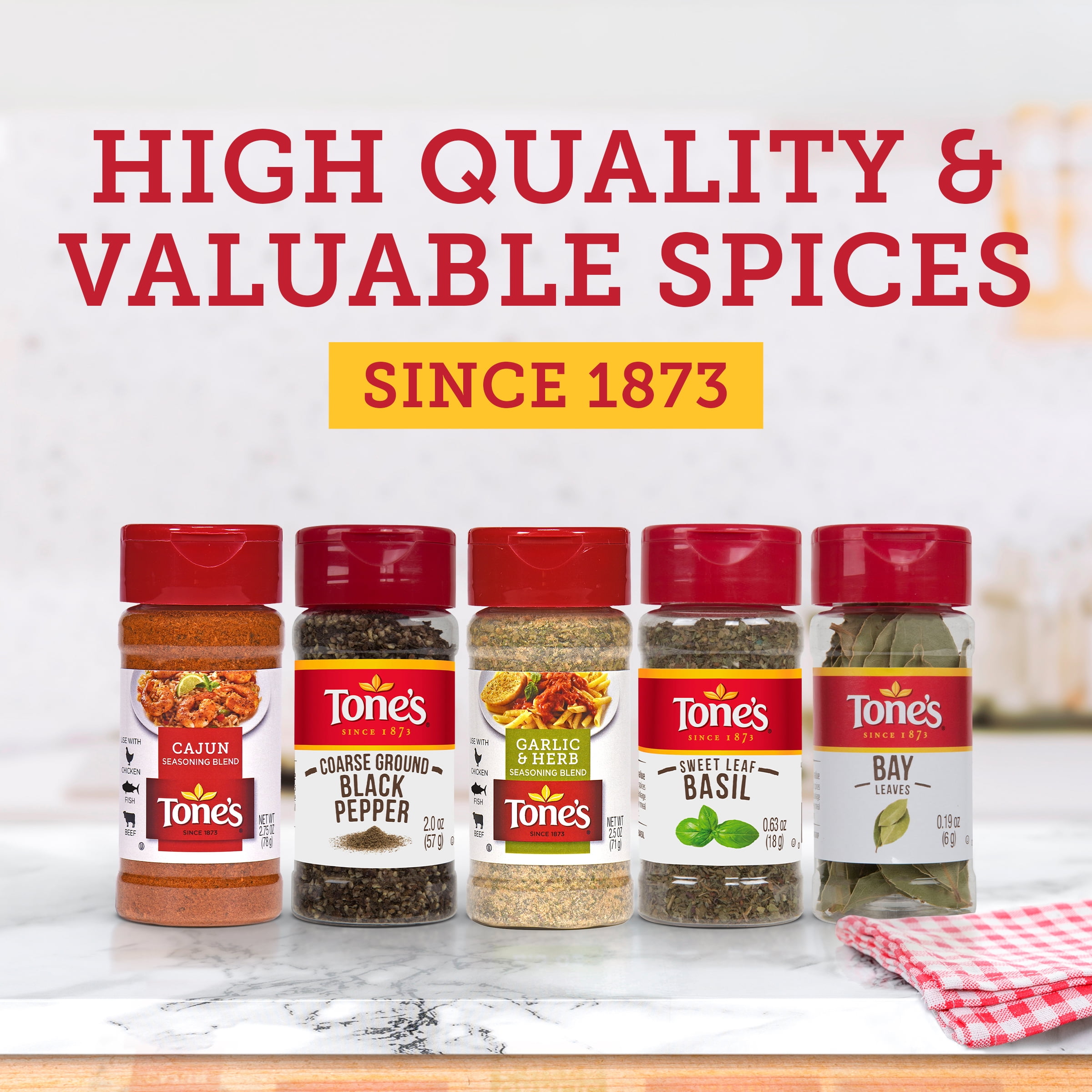 (2 pack) Tone's Blackened Seasoning, Kosher, 5.2 oz