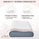 thumbnail image 4 of Almohada Memory Foam, Almohada ortopedica, Almohada Cervical para Dormir, Almohada viscoelástica, Almohadas para Cuello, Gris, Azul, 4 of 6