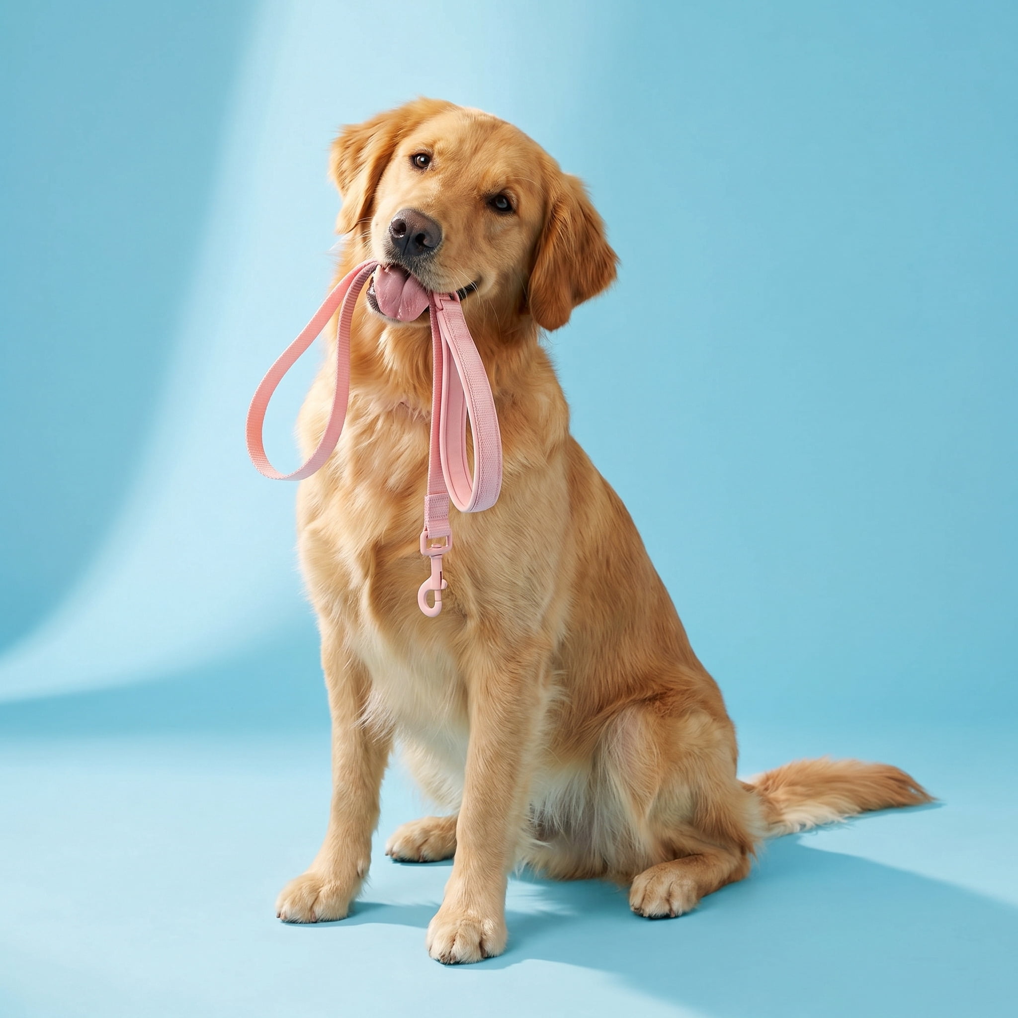 Vibrant Life 6 ft Neoprene Cushioned Leash, Soft Pink, Medium / Large