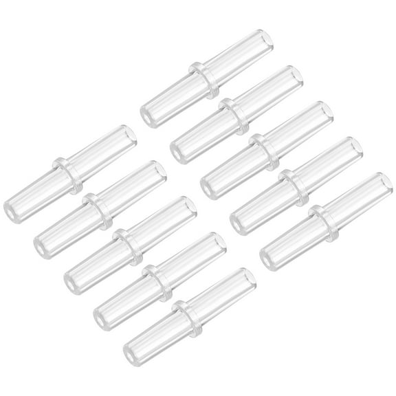 Unique Bargains Aquarium Air Valve Connector Plastic Straight Inline Tubing for 0.16" Fish Tank Pond 50pcs