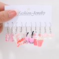 thumbnail image 1 of Juego De Pendientes De Resina De Animales De Dibujos Animados Para Mujeres Aro De Mariposa Lindo Accesorios De Joyería, 1 of 4
