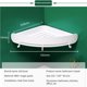 thumbnail image 5 of Billuyoard Estante de esquina Triangular sin perforaciones estante de almacenamiento estantes organizador soporte adhesivo accesorio de baño Juegos de accesorios de baño Blanco, 5 of 6