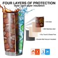 thumbnail image 7 of 20oz Tumblers Autumn Fall Leaves Pattern Stainless Steel Vacuum Insulated Double Wall Travel Tumbler Cups Mug with Lid and Straw,Cleaning Brush for Cold & Hot Drinks, 7 of 7