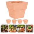 thumbnail image 3 of 5pcs Terracotta Pot Clay Flowerpot Mini Nursery Pot Thickened Plant Nursery Pots Flower Containers, 3 of 5