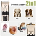thumbnail image 6 of Syenll Dog Shaver Clippers, Low Noise Electric Hair Clipper Set Cordless Dog Grooming Kit for Dogs Cats Pet, 6 of 9