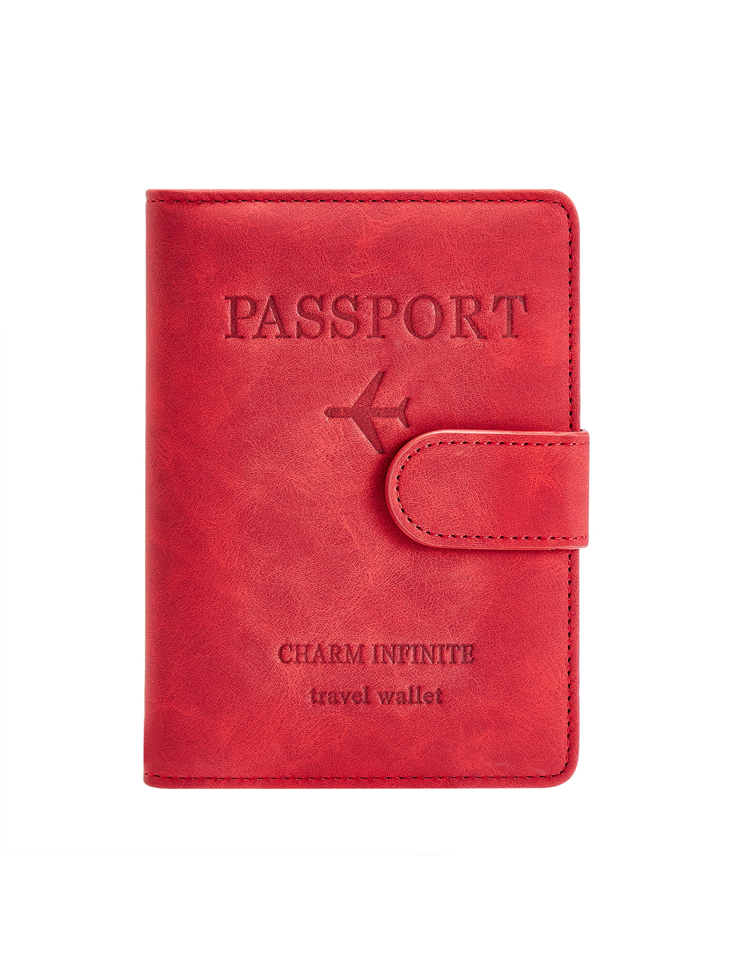 Mens Ladies Leather RFID Blocking Travel Planner Wallet Purse Passport Holder 