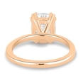 thumbnail image 5 of 3.00Ct Elongated Cushion Cut Lab-Grown Diamond Solitaire Engagement Ring, 18K Rose Gold, 5 of 7