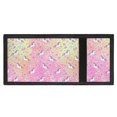 thumbnail image 4 of FUIALDOLG Polyester Children's Wallet with Foldable Slim Kids Trifold Wallet for Outdoor, Pink Unicorn Rainbow Print Trifold Card Wallet, 4 of 7