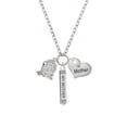thumbnail image 2 of Delight Jewelry Silvertone Medium Turkey Always My Mother Bar Zoe Necklace, 2 of 4