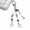 Red, variant on Rock Keyring Beads Phone Charm Guitar Bead Keychain for Fashion Accessories