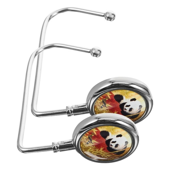 FRCOLOR 2pcs Heavy Duty Stainless Steel Table Side Hook Purse Hook Hanger Practical Handbag Hanger