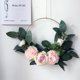 thumbnail image 5 of Guirnalda artificial Flor color de rosa Tela falsa Flor Aro Colgante Hogar Boda Adorno floral, Rosa Monstrate HA7327-01B, 5 of 6