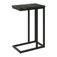 thumbnail image 1 of Kris & Alley Modena Engineered Wood Top Contemporary Narrow C-Shaped Side Table with Coated Steel Base, 1 of 6