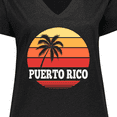 thumbnail image 4 of Inktastic Puerto Rico Vacation Cruise Women's Plus Size V-Neck T-Shirt, 4 of 5