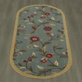 thumbnail image 3 of Ottomanson Ottohome Collection Non-Slip Rubberback Floral Leaves Design Indoor Rug, 3 of 5