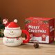 thumbnail image 1 of Tazas Navideñas de Cerámica de Gran Capacidad, Tazas de Papá Noel, Regalos de Navidad, Tazas de Muñeco de Nieve de Navidad de 400 Ml, 1 of 6