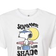 thumbnail image 3 of Peanuts - Summer Edition - Summer in the Shade - Juniors Cropped Cotton Blend T-Shirt, 3 of 5
