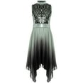thumbnail image 3 of Sholeno Girls Praise Dance Outfit Sequin Worship Asymmetrical Tunic with Wide Leg Pants Liturgical Dress Black 16, 3 of 7