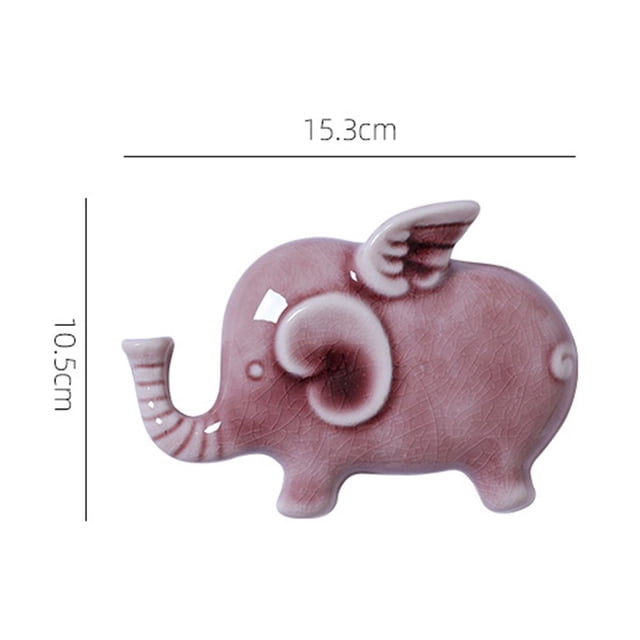 PENGXIANG Creative Ceramic Flying Elephant Pendant Wall Hanging Ornament Nordic Home Decor