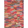 thumbnail image 1 of Unique Loom Sedona Over-Dyed Abstract Rug 7' x 10' Rectangle Multi/Pink, 1 of 1