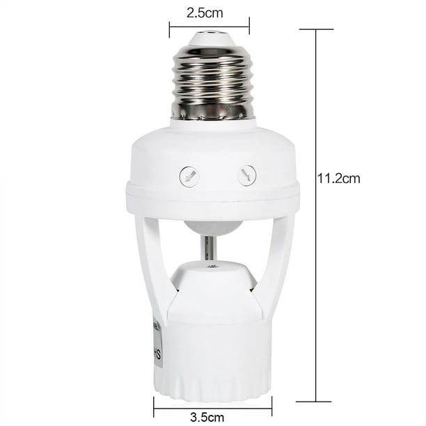 Adjustable motion top sensor light bulb