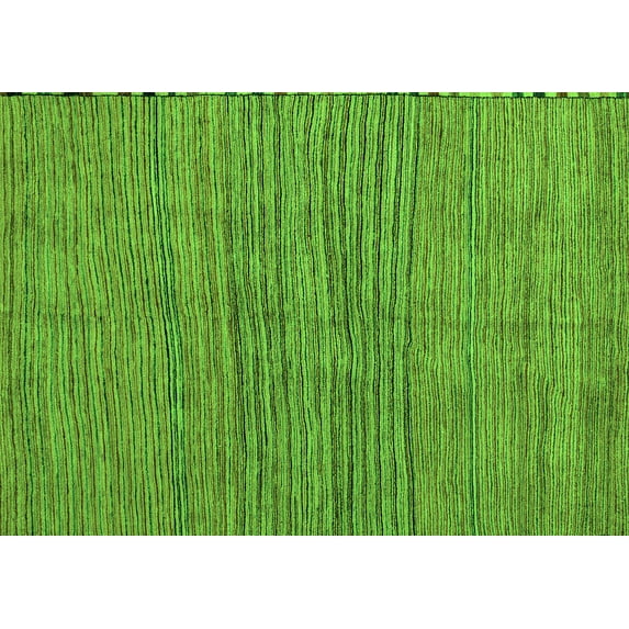 Ahgly Company Indoor Rectangle Oriental Green Modern Area Rugs, 5' x 7'