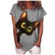 thumbnail image 2 of Pntutb Moda Mujer Verano Impreso Manga Corta Cuello Redondo Camiseta Casual Tee tops Pntutb Pntutb-2008, 2 of 3