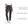 thumbnail image 4 of Pantalones CRZ YOGA 27" con elasticidad 4 direcciones, tobillo, gris tinta, talla M, 4 of 5