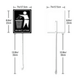 thumbnail image 2 of Eveokoki Do Not Litter Sign 7 x 8.8 Inch Outdoor Aluminum Yard Signs with Metal Stakes for Private Property Grass Lawn No Trash Dumping, 2 of 7