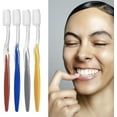 thumbnail image 2 of xianlin-40 Pcs Brosses à Dents en Vrac, Brosses à Dents Jetables Emballées Individuellement pour Voyage, Sans-Abri, Airbnb, 2 of 4