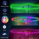 thumbnail image 3 of Luces LED para trampolín, luz LED con control remoto para borde de trampolín, 16 colores cambiantes, resistente al agua, fácil instalación, antiimpacto, súper brillante para jugar de noche al aire li, 3 of 3
