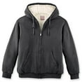 thumbnail image 2 of Collections Etc Ultra Soft Sherpa Lined Zip-Up Hooded Sweatshirt, 2 of 3