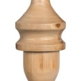 thumbnail image 3 of Vickerman 12" Light Natural Turned Wood Finial Ornament, 2 per bag., 3 of 4