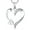 04-cubic zirconia-Apr, variant on PYNZY Heart Necklace 925 Sterling Silver Love Heart Pendant with 5MMx5MM Heart Purple Amethyst Birthstone Jewelry for Women Wife as Gift