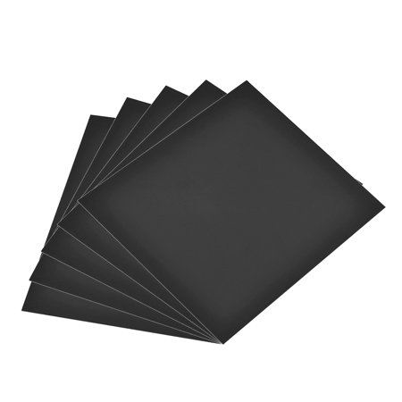 200mm x 165mm Plain Magnet Sheets for Crafts or Applying Adhesive Items 39 Mil Black 5 Pieces