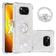thumbnail image 1 of Funda para Xiaomi Poco X3 NFC/X3 PRO con Brillo Líquido Flotante, Purpurina, Parachoques y Anillo Giratorio Soporte, 1 of 5