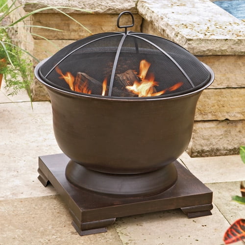 Better Homes and Gardens OilRubbed Brass Urn Fire Pit