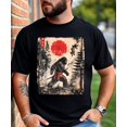 thumbnail image 1 of short sleeve shirt Samurai Japanese Vintage Graphic Ukiyo-e Art Funny T-Shirt, 1 of 6