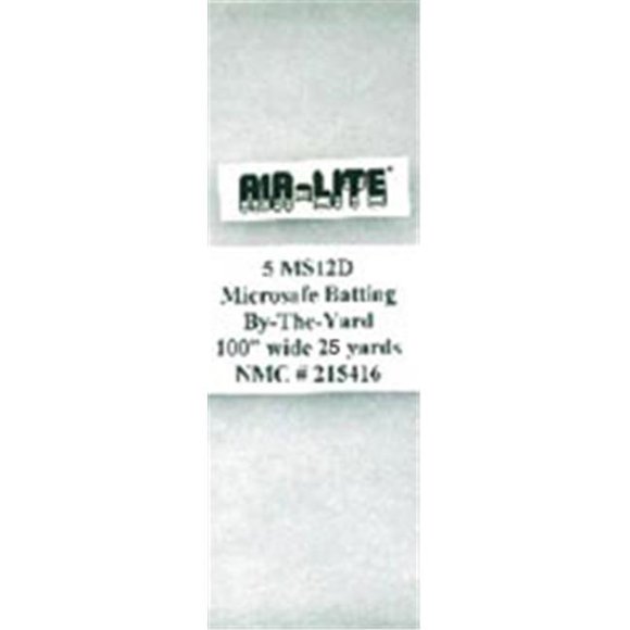 Air Lite MS12D Rembourrage en Polyester, Loft Moyen à Élevé, 12 Oz par Yard - Double Rouleau, 100 Po x 25 Verges - Caisse de 25