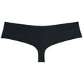 thumbnail image 3 of Botmois Solid Spandex Mens Cheeky Panties Hipster Half Hip Coverage Brazilian Bikini Boxers Briefs Underwear Hombre Black XL, 3 of 4