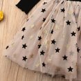 thumbnail image 5 of Franhais Toddler Baby Girls Mesh Yarn Star Sequin Dress Long Sleeves Round Collar Stitching Formal Party Dresses, 5 of 8